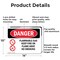 Signmission Flammable Gas Keep Fire Or Flame Away Danger Sign, Aluminum, 14in W x 10in L, 2PK OS-2PACK-DS-A-1014-L-1235 - alternate 4